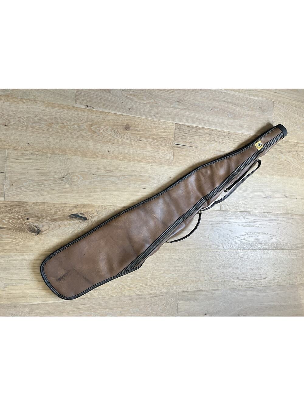 VTG Black Sheep Leather Rifle Case Padded Fleece Lined Western Made in TX USA